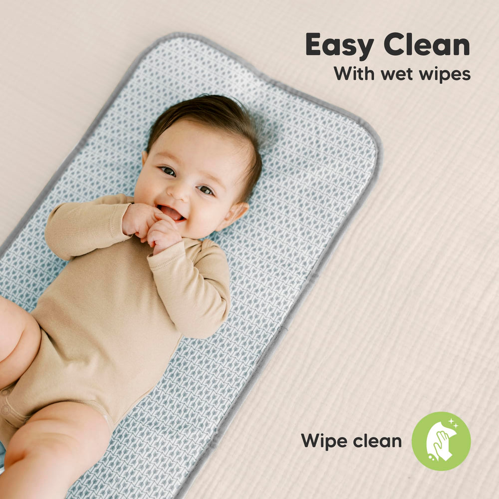 KeaBabies wipe-clean surface supports fast sanitation between diaper changes