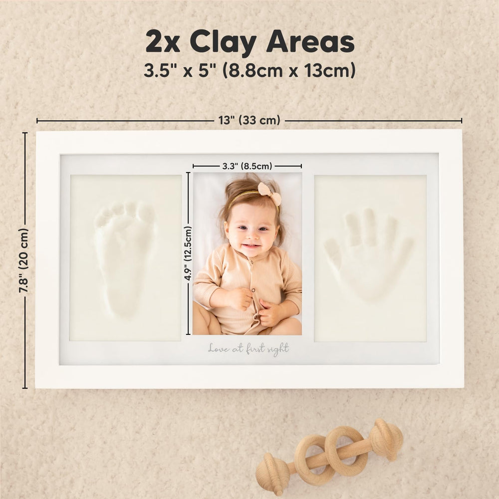 KeaBabies wood frame with glass cover, protects and showcases artwork