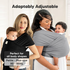 KeaBabies wrap makes learning to wear easy with simple secure tying