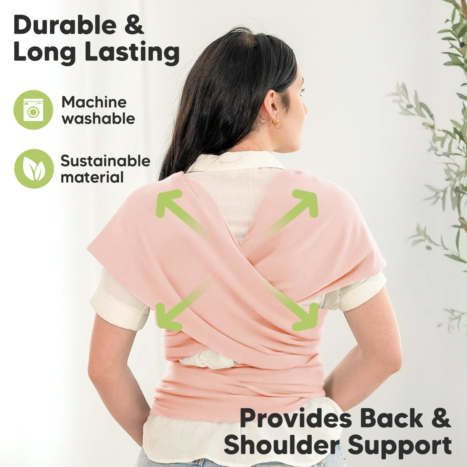 KeaBabies pregnancy support band in use during late pregnancy.