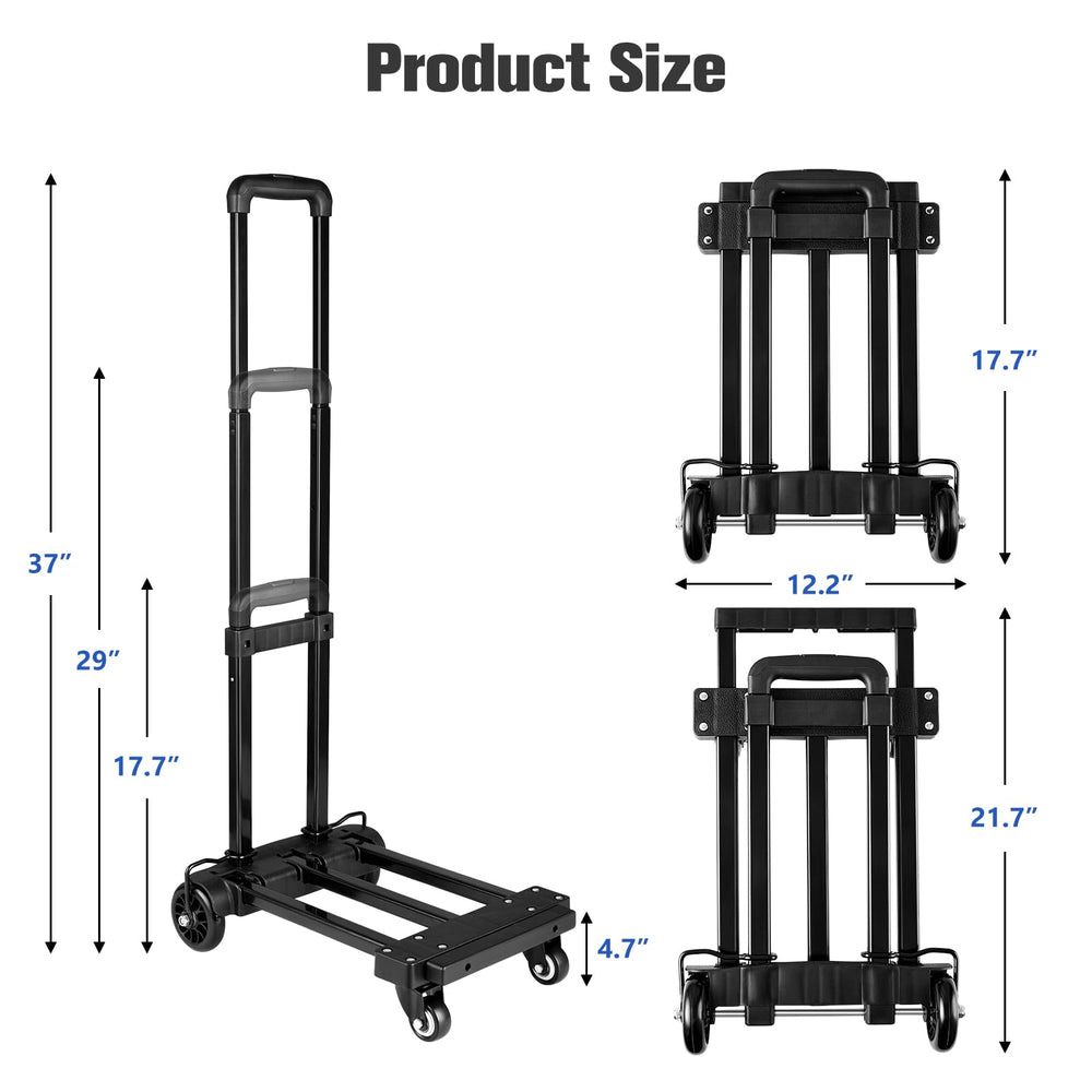 KEDSUM folding dolly helps move luggage smoothly through airports.
