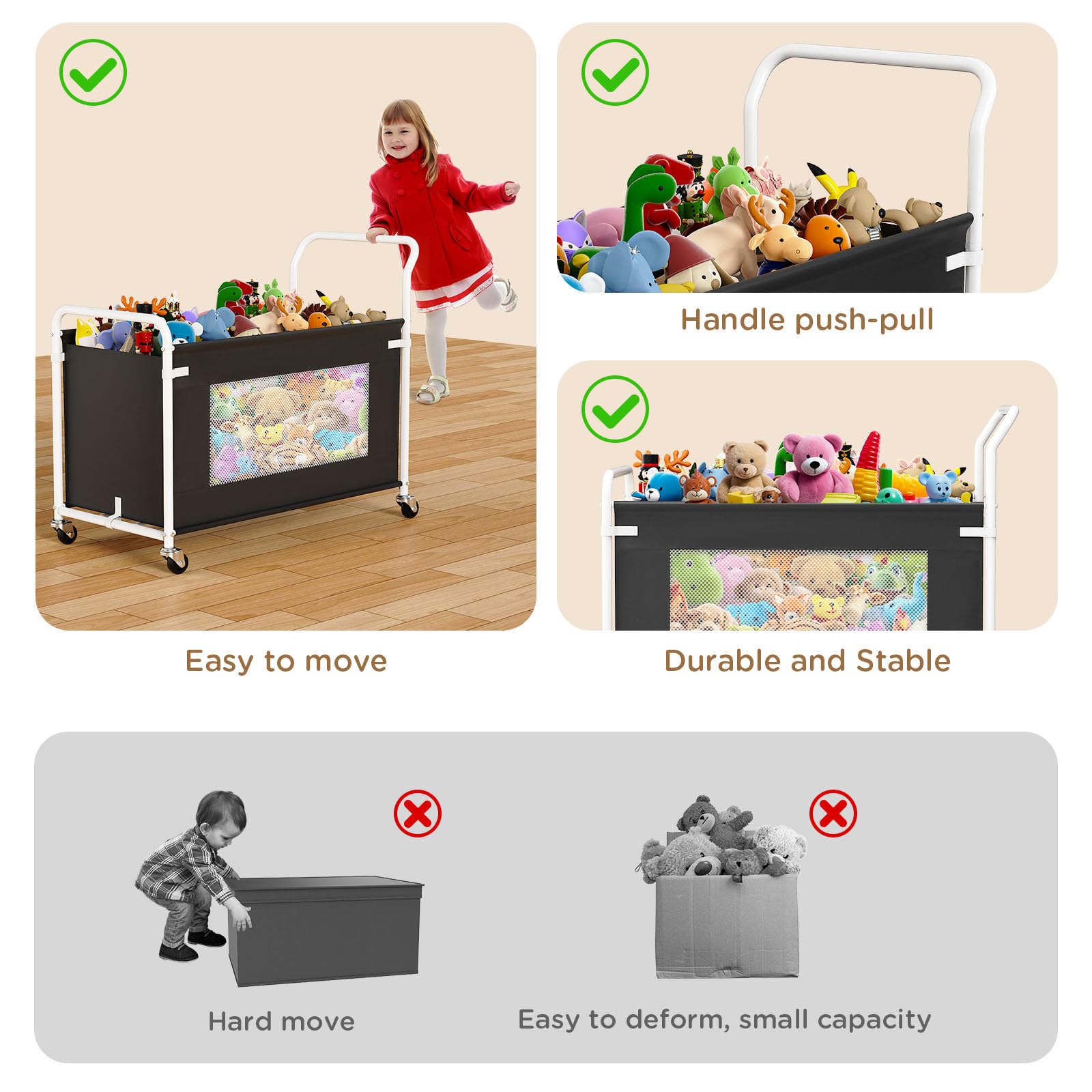 KEEGH compact dimensions fit neatly into living rooms and nurseries