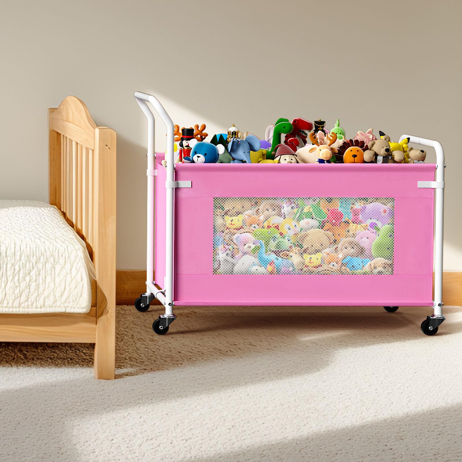 KEEGH multi-functional storage pink used for toys and books