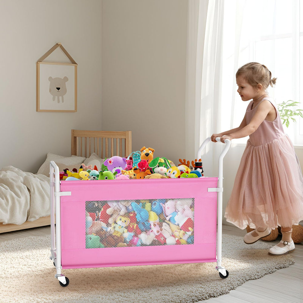 KEEGH toy box in a nursery room organized with toys and blankets