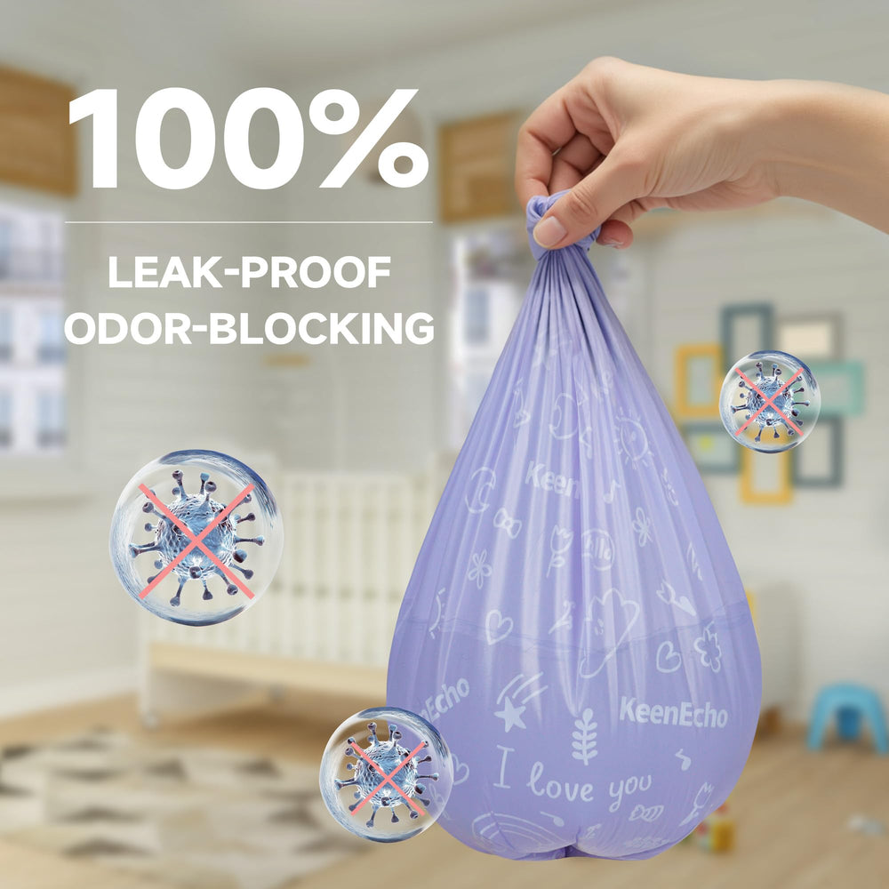 KeeneEcho odor-lock bags keep smells contained and leaks at bay for hygiene.