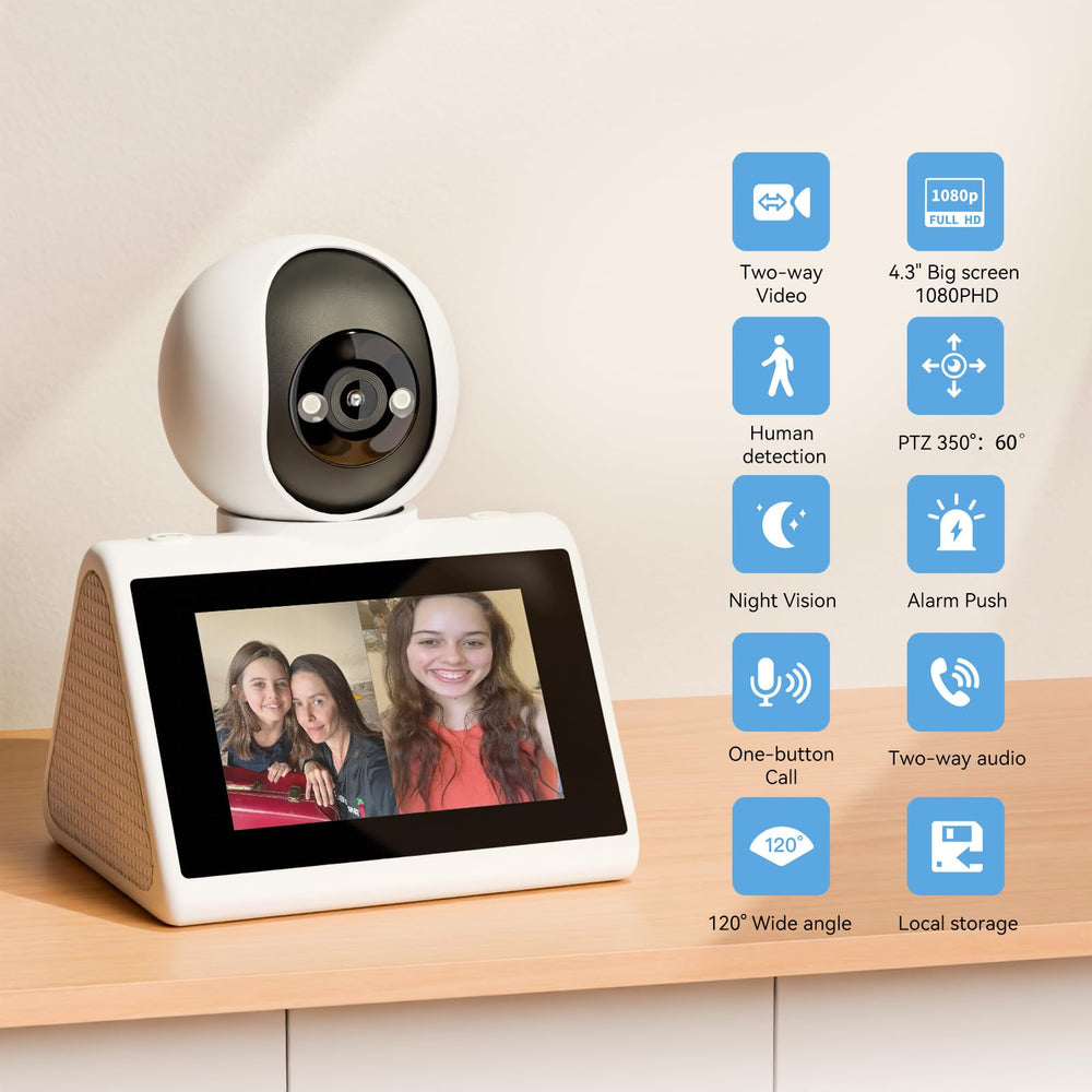 KEENLUK motion detection with 350-degree wide-angle lens catches activity across rooms