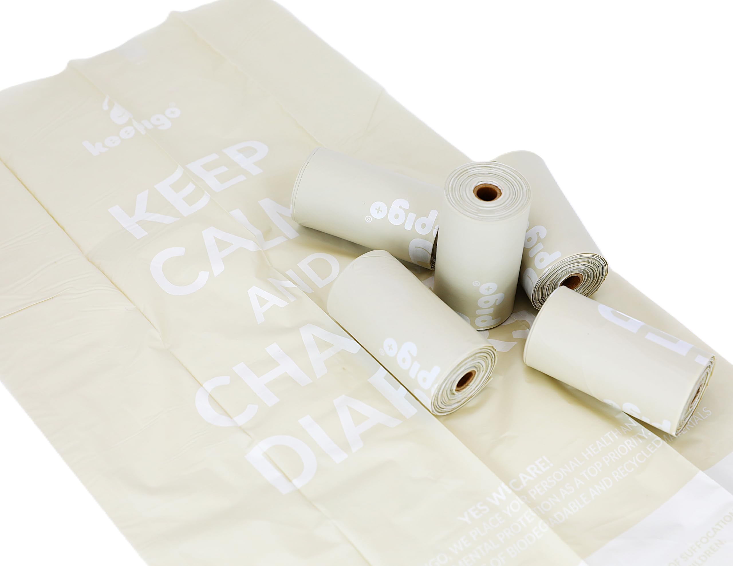 Keepigo 8–11 inch bags for secure containment of soiled diapers on the go.