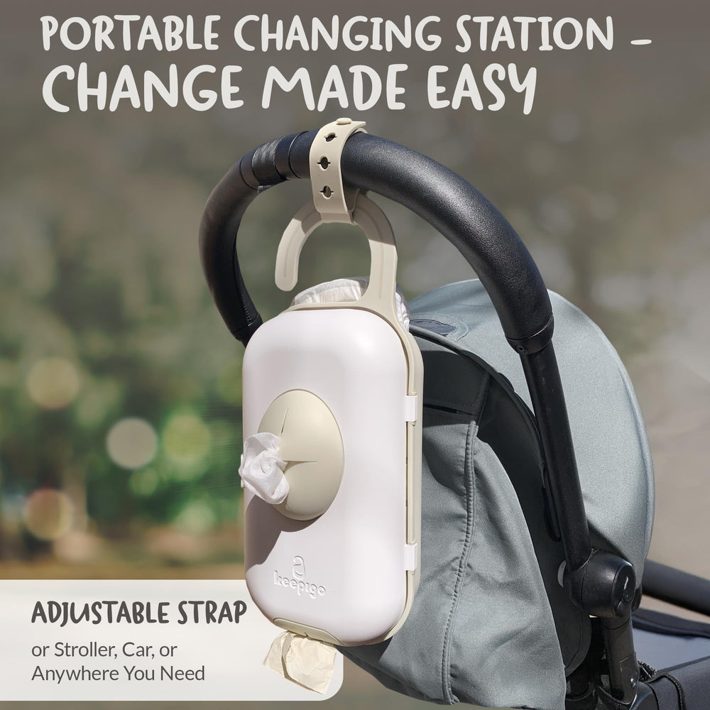 Keepigo Wipe Dispenser beige variant, stylish and eco-friendly