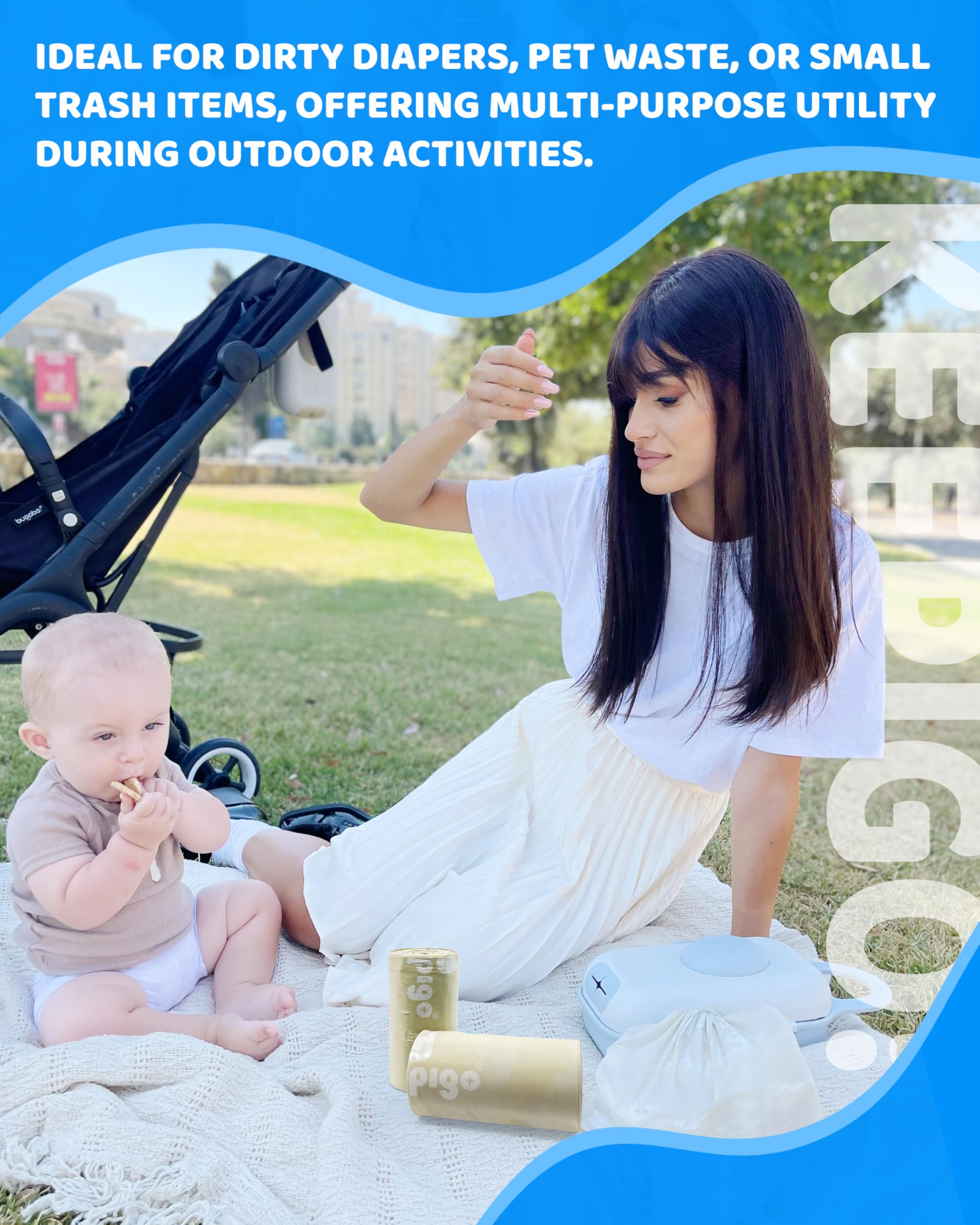 Keepigo travel-ready bags ideal for trips, strollers, and playdates.