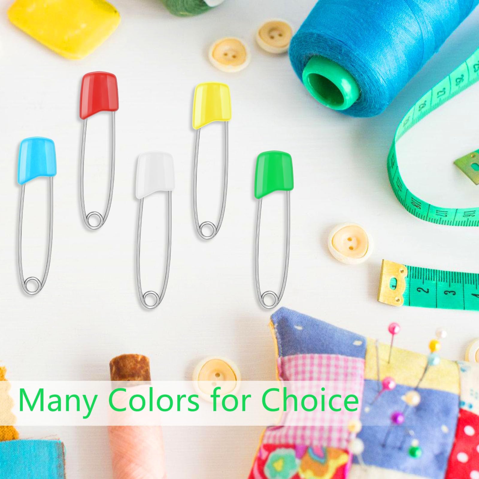 Keepsweat 2.2-inch diaper pins detail for strong holds on fabric