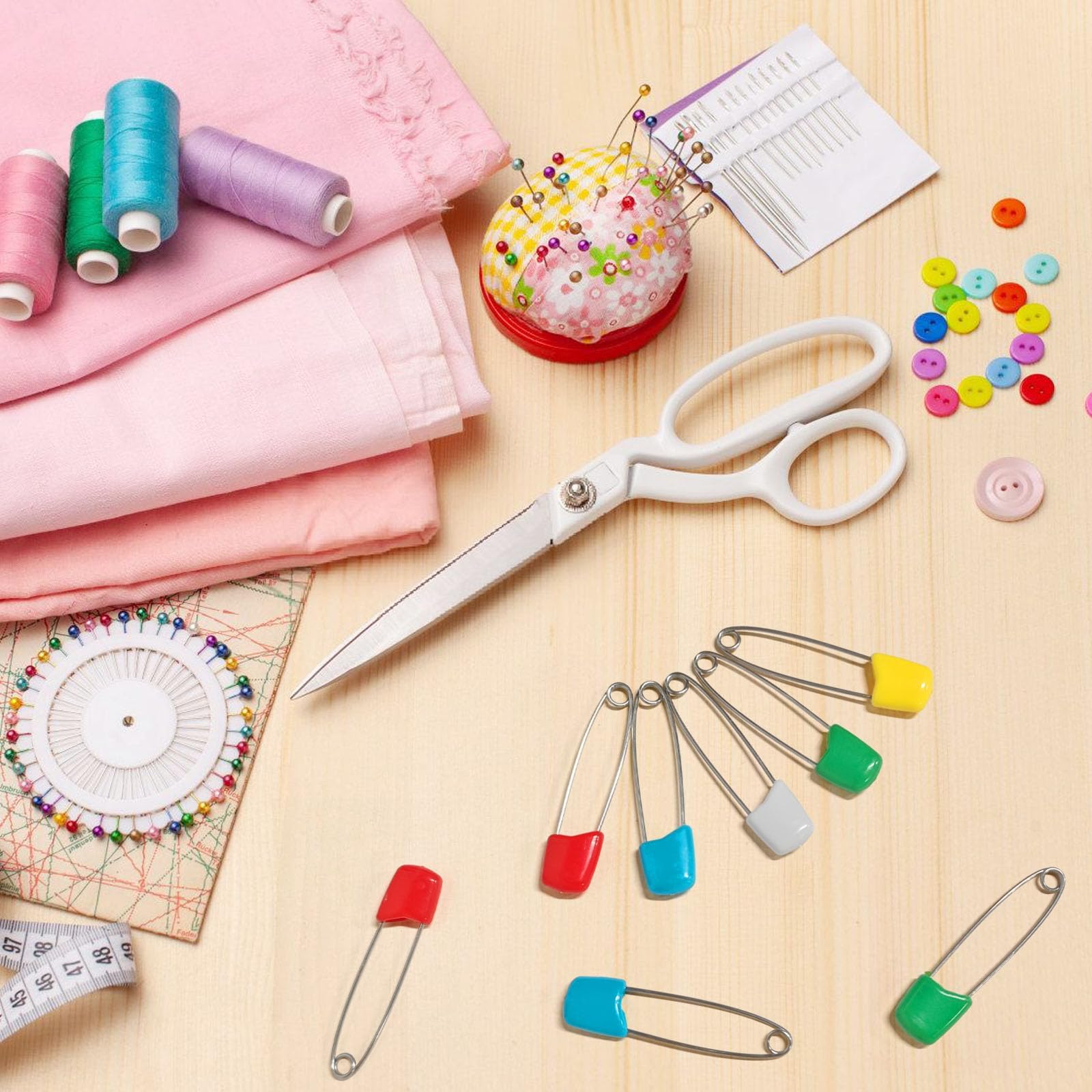Keepsweat packaged 120-pcs pins ready for bulk laundry tasks