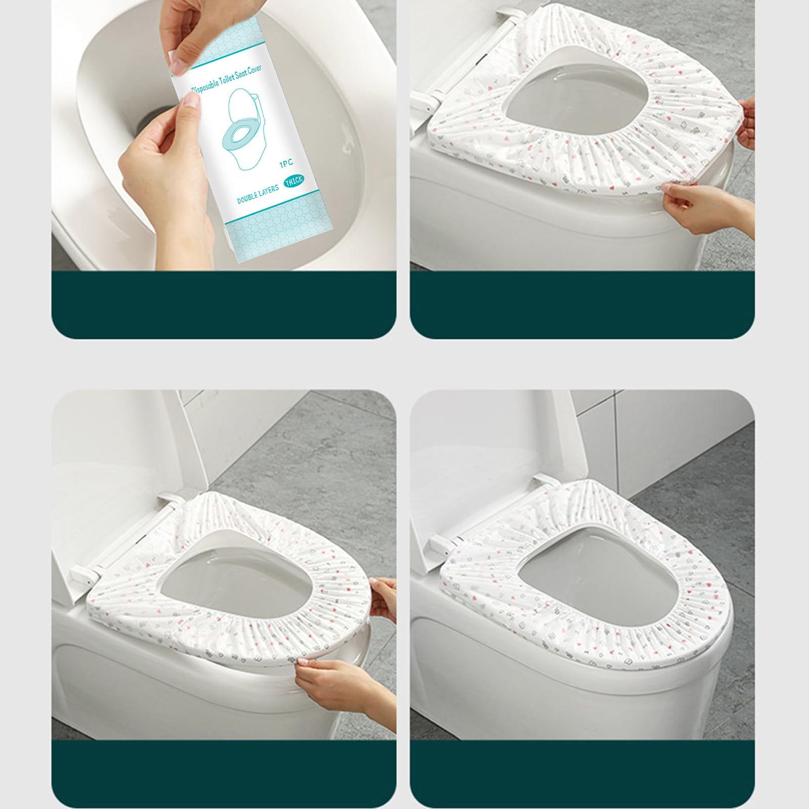 Keesoon 20-pack travel set for extended outings and hygiene