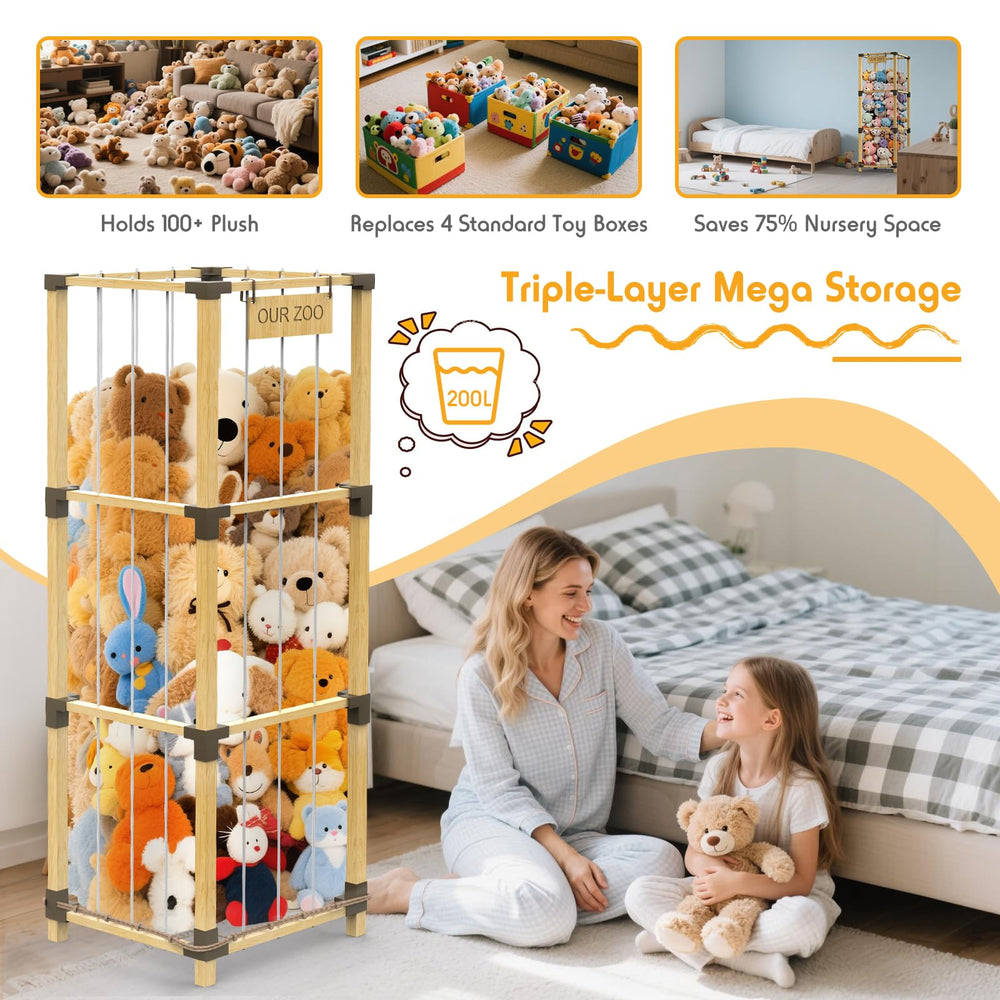 Keeswin customizable zoo sign demonstrates playful labeling for kids' decor