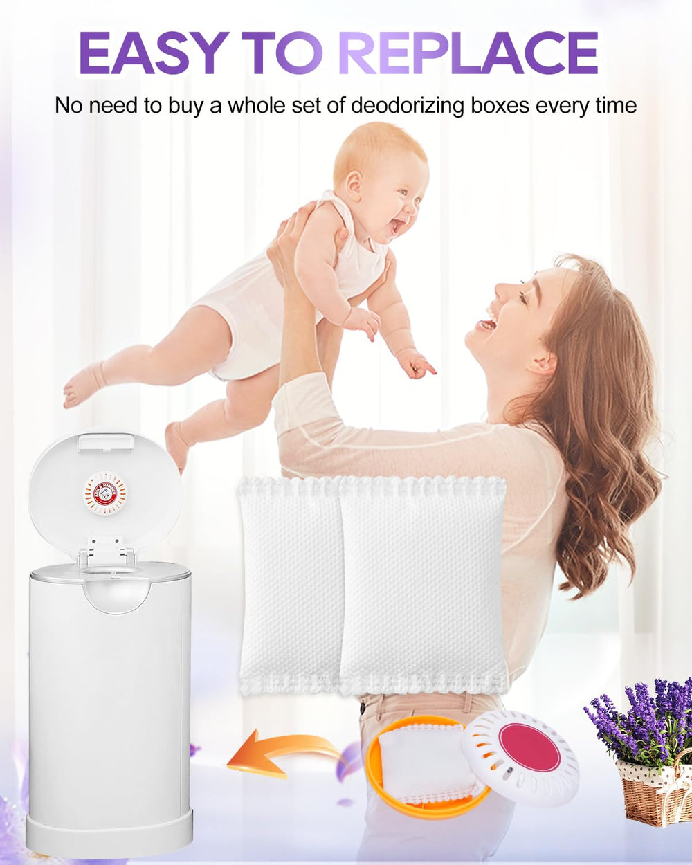 KeeTidy individual packaging unit shows convenient monthly replacement option.