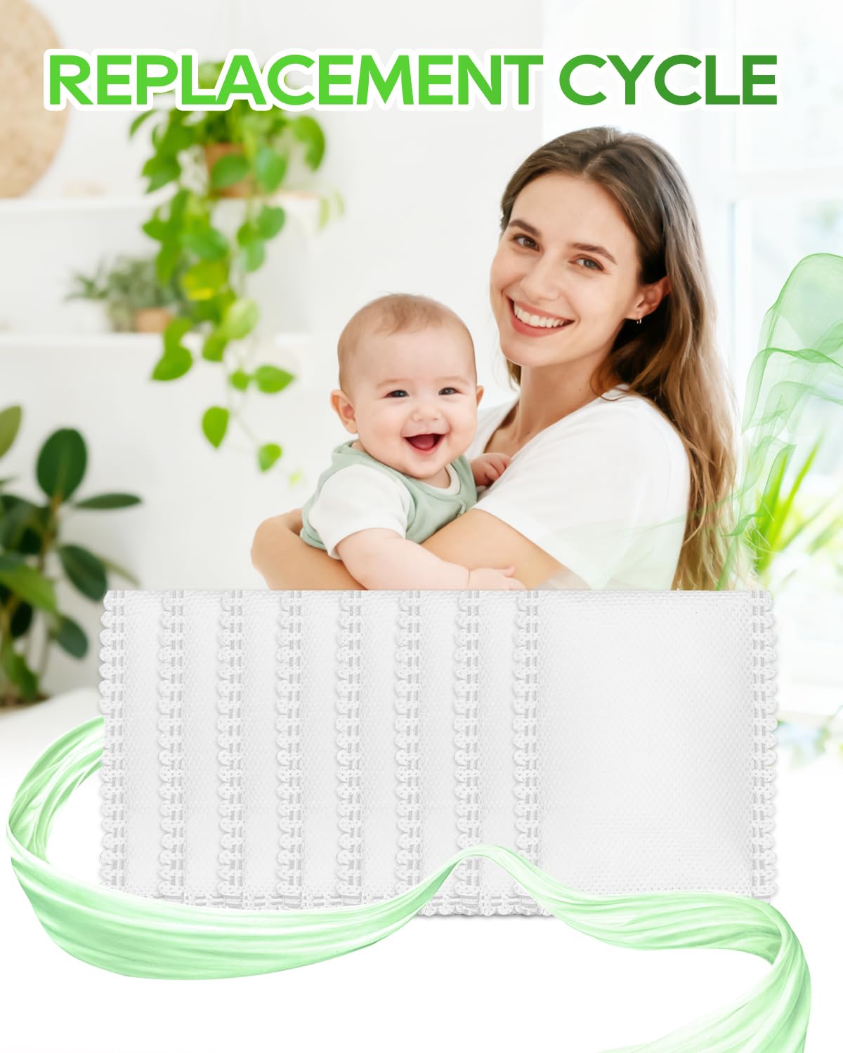 KeeTidy odor control in a diaper pail environment