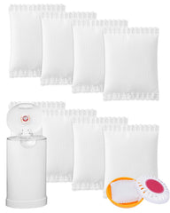 KeeTidy diaper pail deodorizer packaging highlights lavender scent and odor absorption.