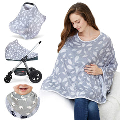 Kefee Kol nursing cover worn silhouette enabling discreet feeding anywhere