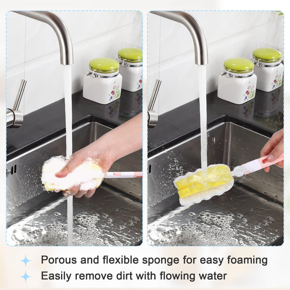 Keggaen 4pc cleaning kit covers cups, bottles, and glasses with varied bristles.
