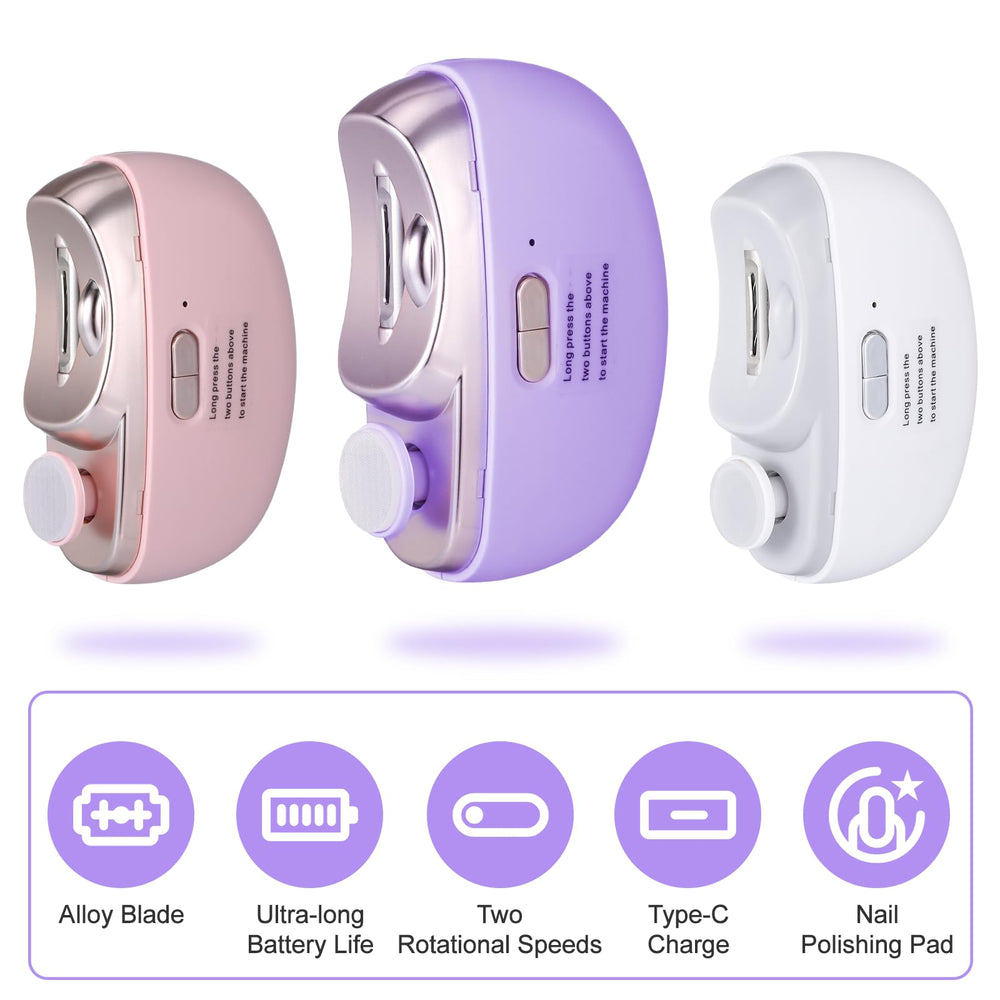 Keggaen nail file and buffer provides salon-like polish on demand.