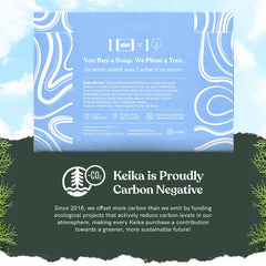 Keika Baby Soap Bar oat & shea lather demonstrates fragrance-free cleansing for sensitive skin.