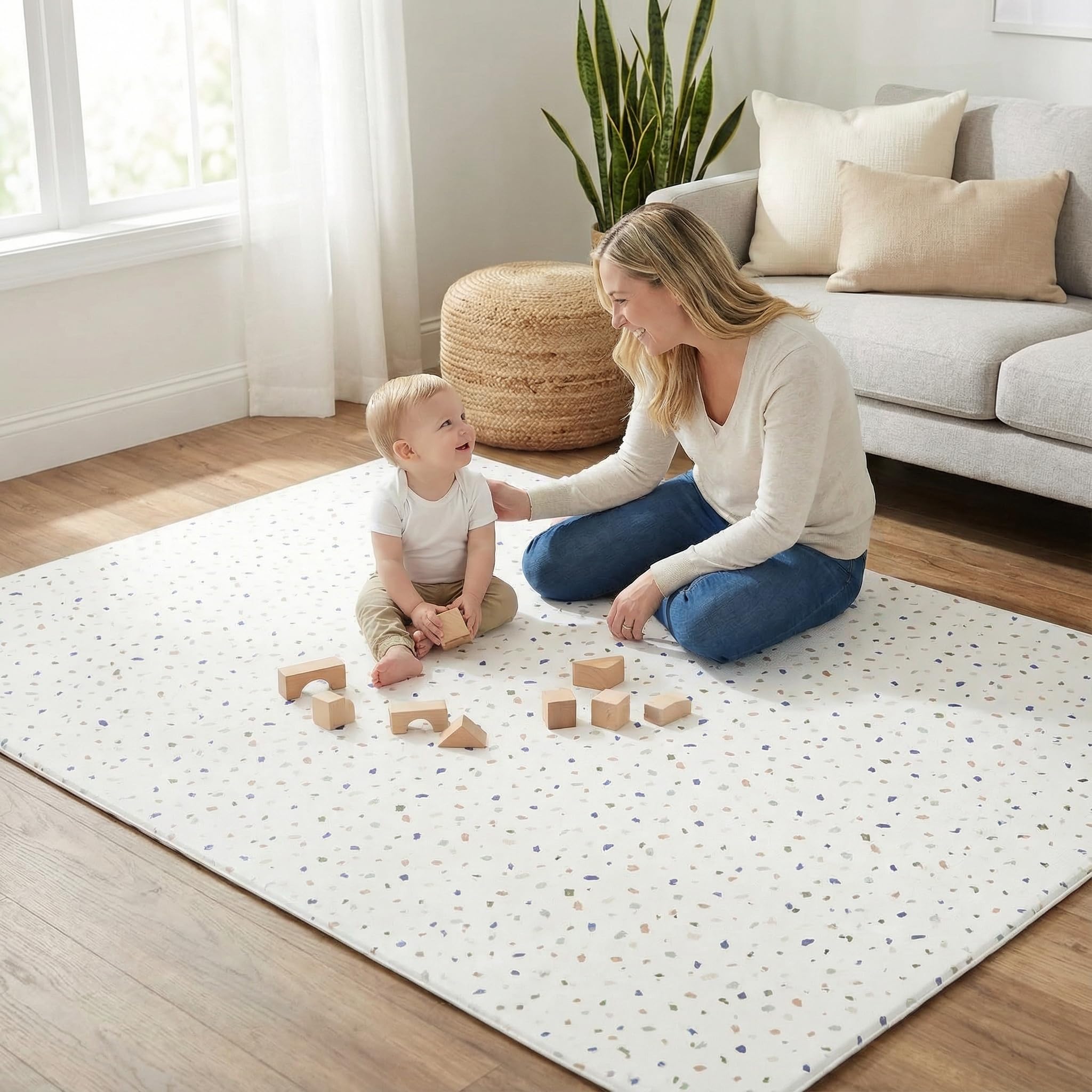 Keiki Care non-toxic safety lab-tested mat for hypoallergenic use.