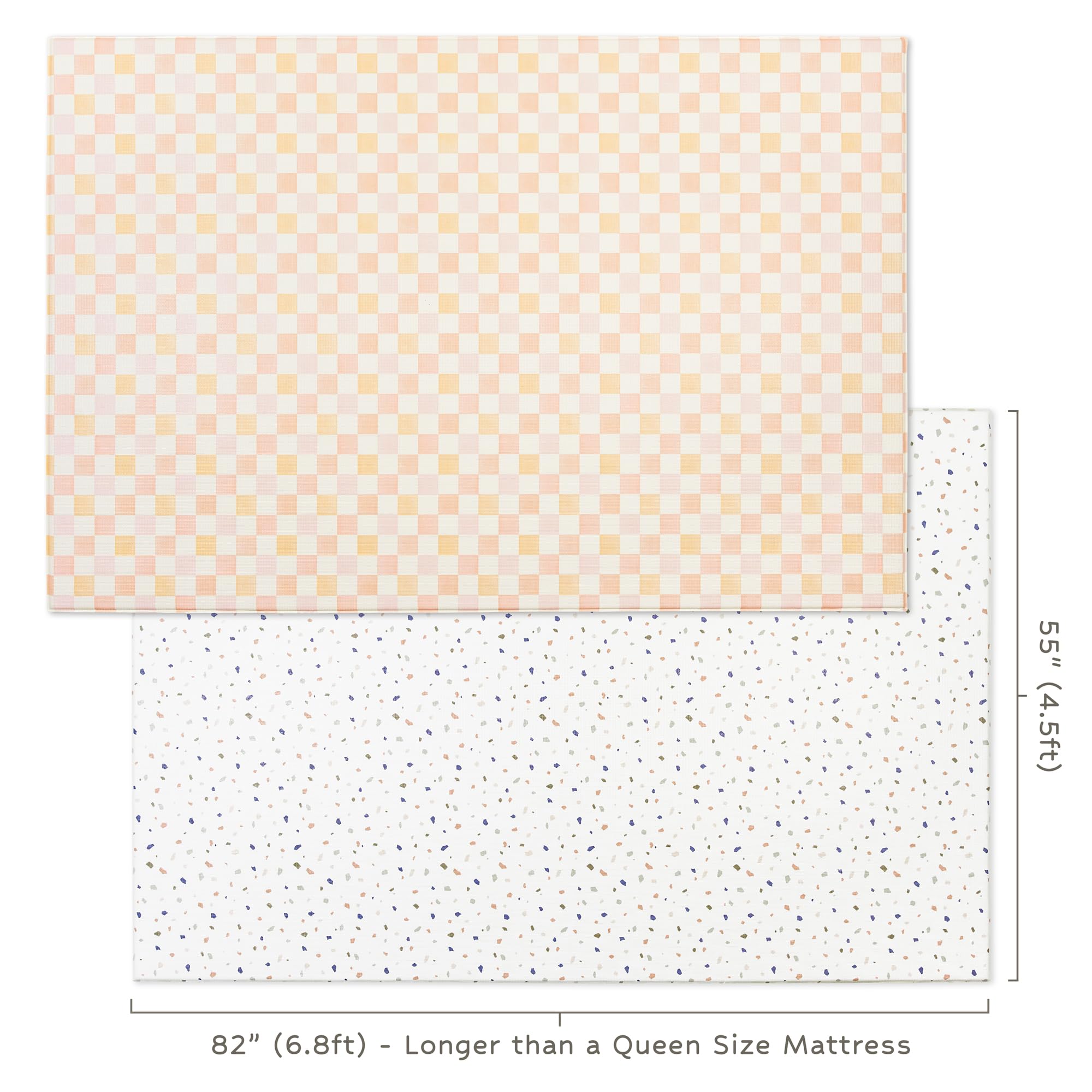 Keiki Care play mat showing two-design reversible surfaces for versatile styling.