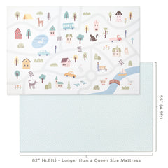 Keiki Care reversible play mat design B close-up highlights versatile patterns for stylish playroom styling.