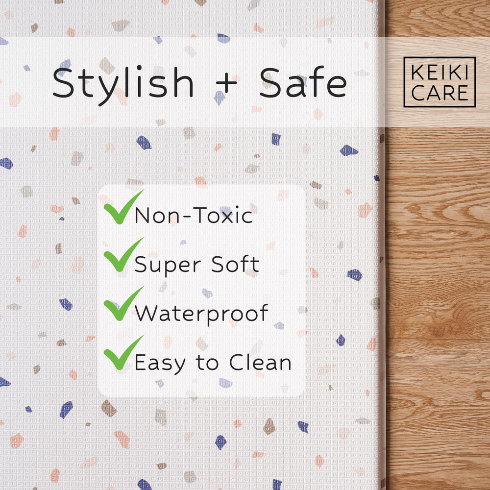 Keiki Care waterproof tear-resistant surface that cleans easily after spills.