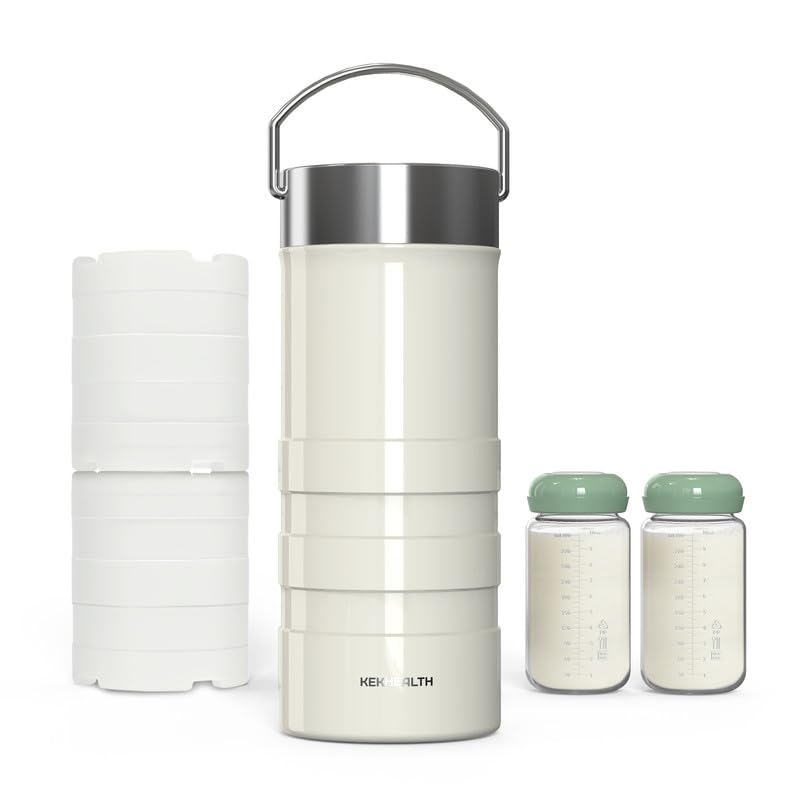 KEKHEALTH 22oz cooler front view shows portable design and secure temperature control for daily use
