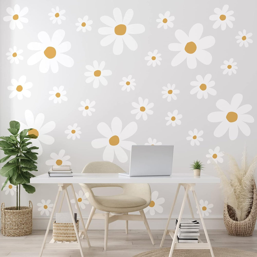 KeLay Fs daisy wall decal large, each sheet about 12 x 12 inches