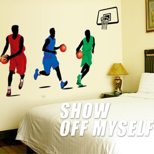 KeLay Fs basketball hoop detail adds realistic vibe for energetic room decor