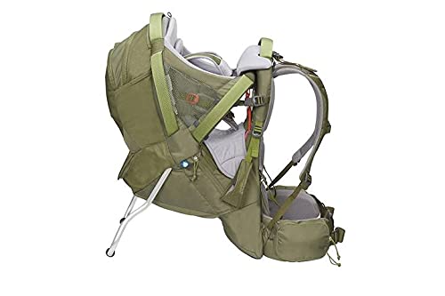 Kelty Journey PerfectFIT Elite side profile showcasing padded frame support on trail