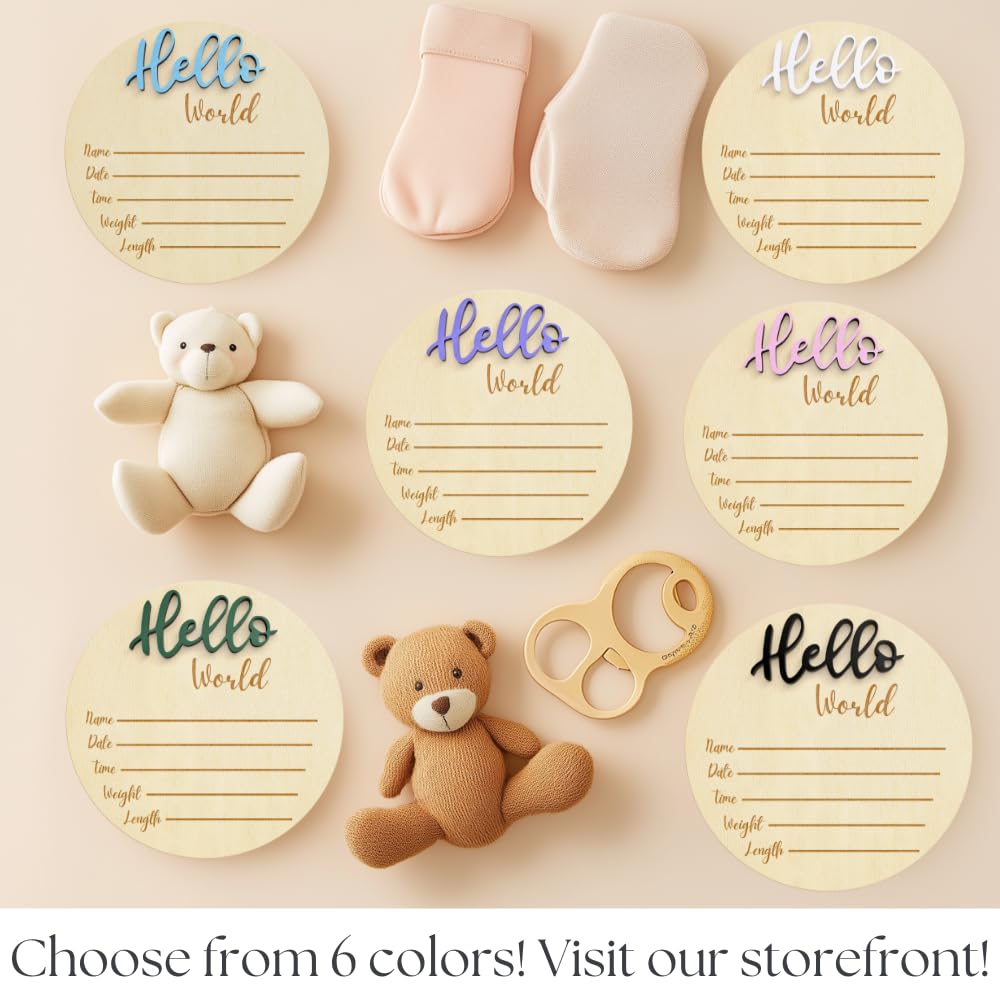KEMINA BLANKETS baby announcement sign blue packaging ready for gifting.