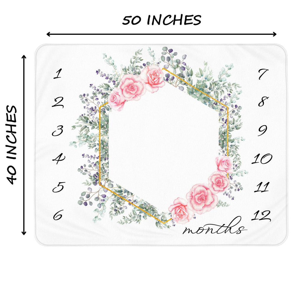 KEMINA BLANKETS baby girl photo prop inspires darling milestone moments.