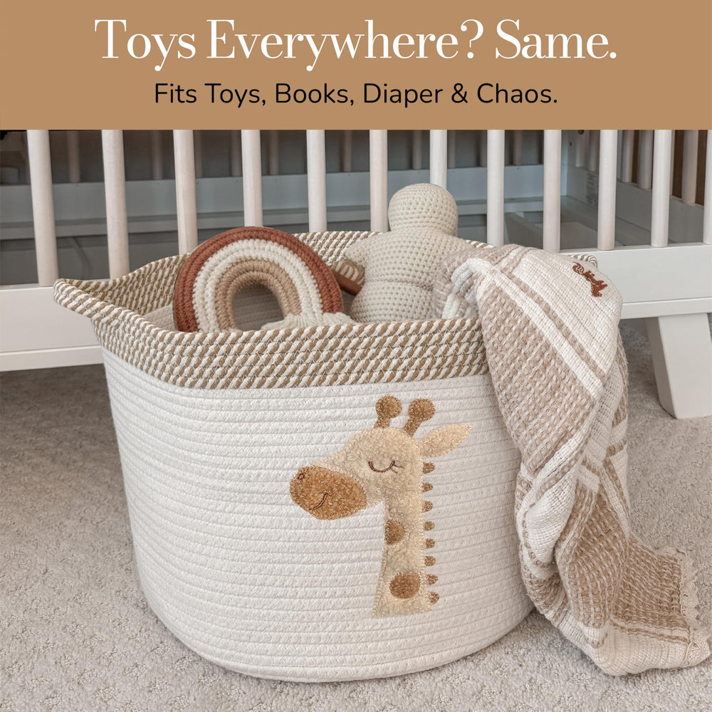 KEMINA BASKETS 15x11 inch size suits toys and diapers daily.