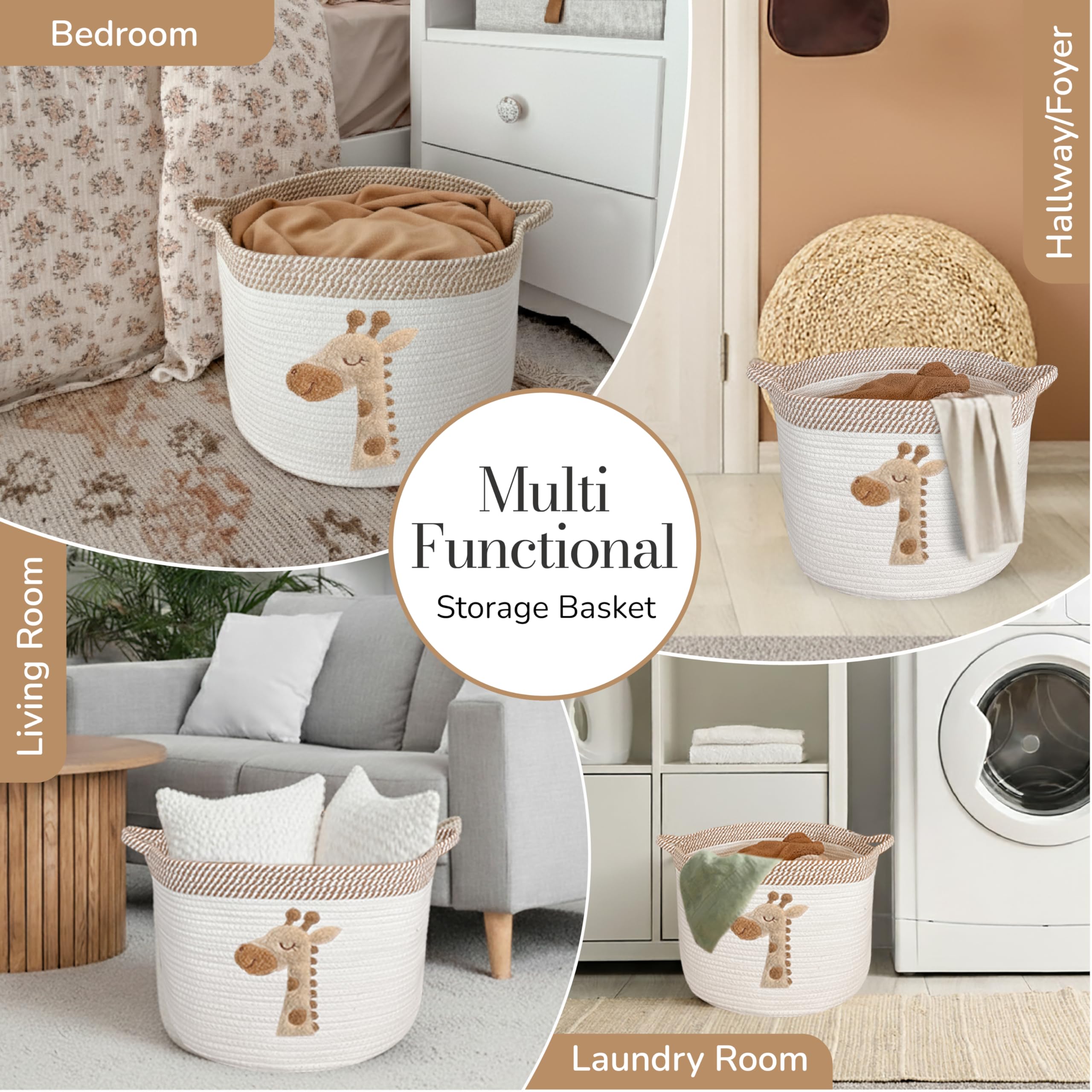 KEMINA BASKETS washable-care easy to clean after toddler messes.