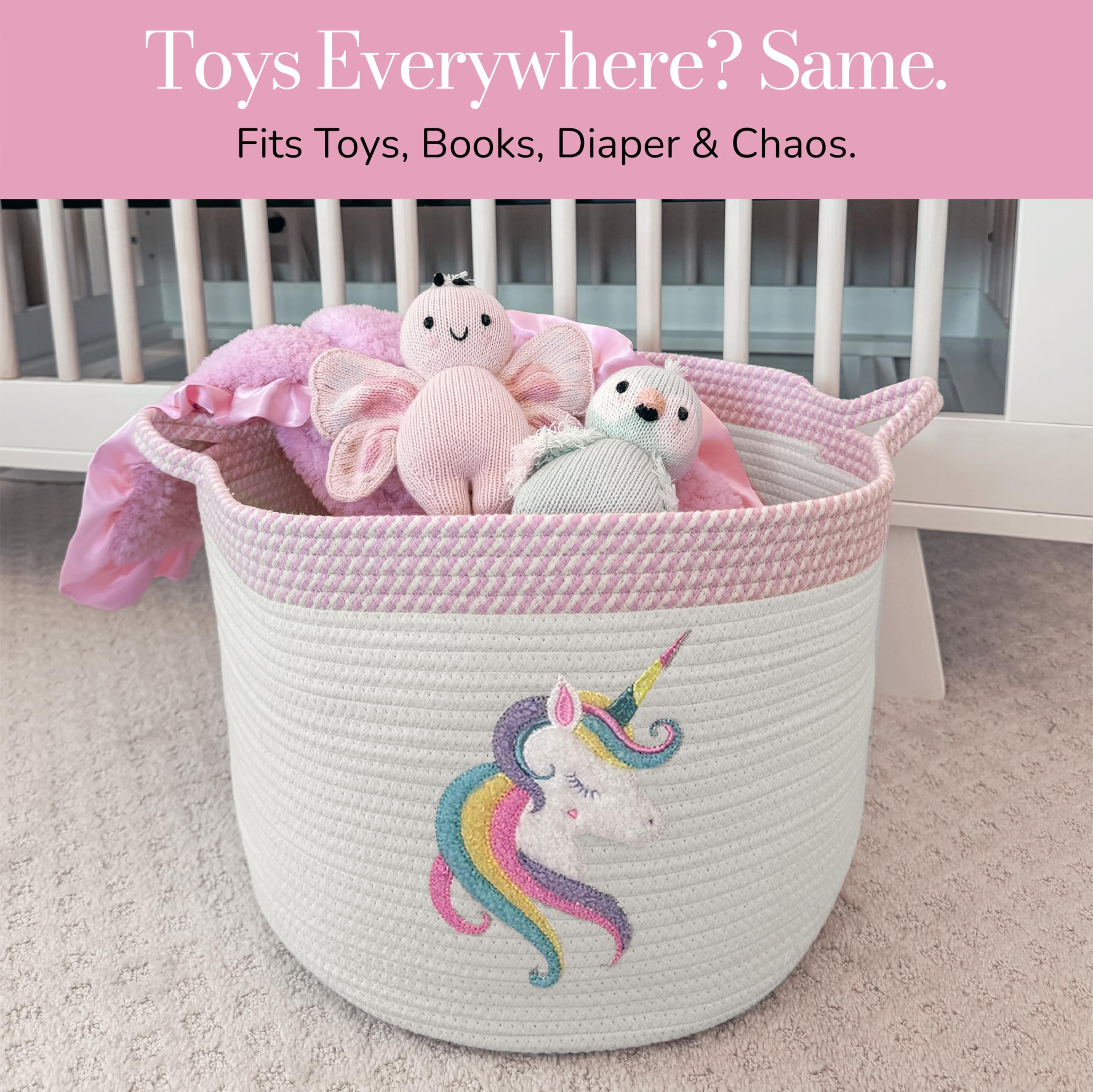 KEMINA multi-purpose-storage-toys-laundry provides organized space for toys and laundry in bedrooms.