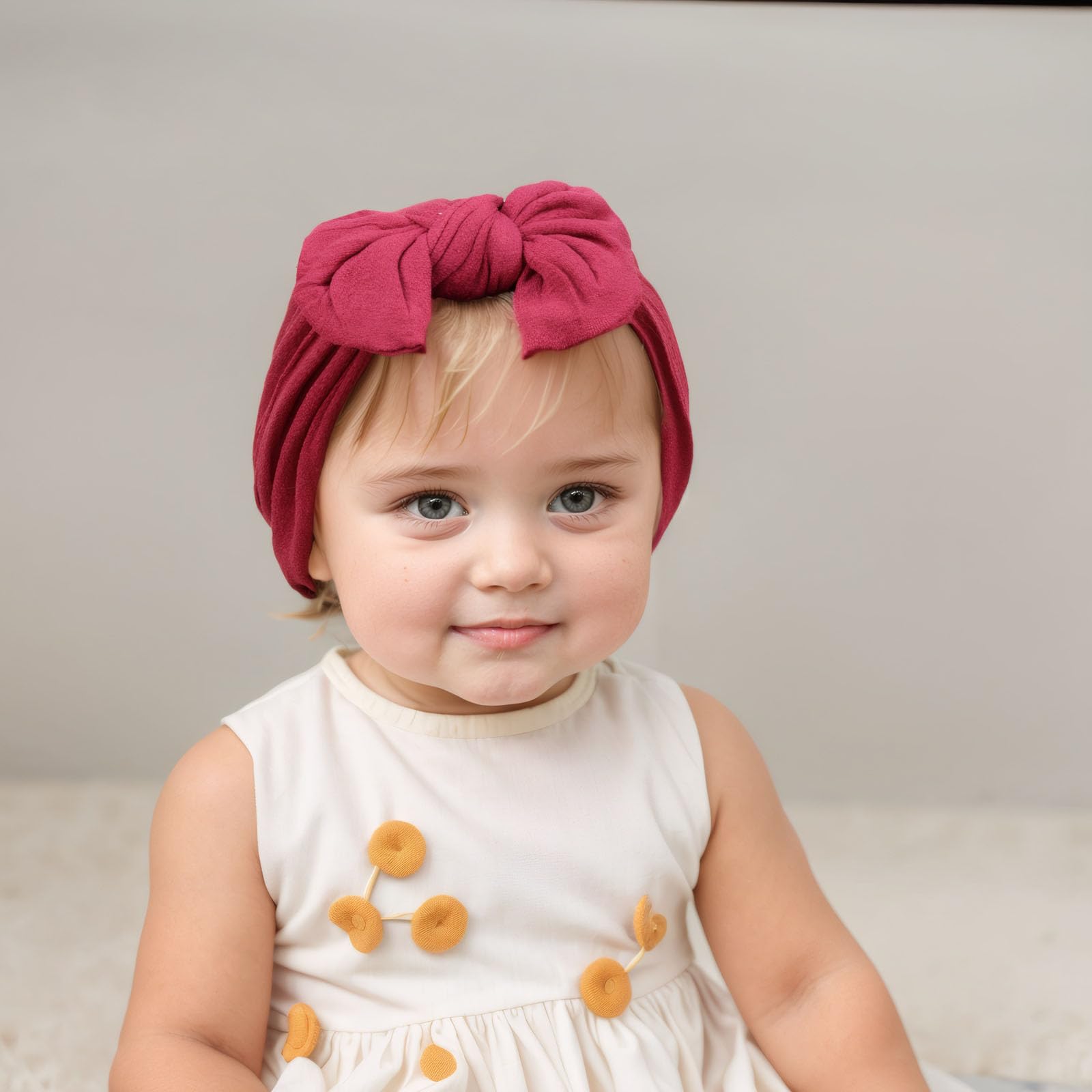 Kenjudess wine-red headband for daily wear, versatile everyday styling.
