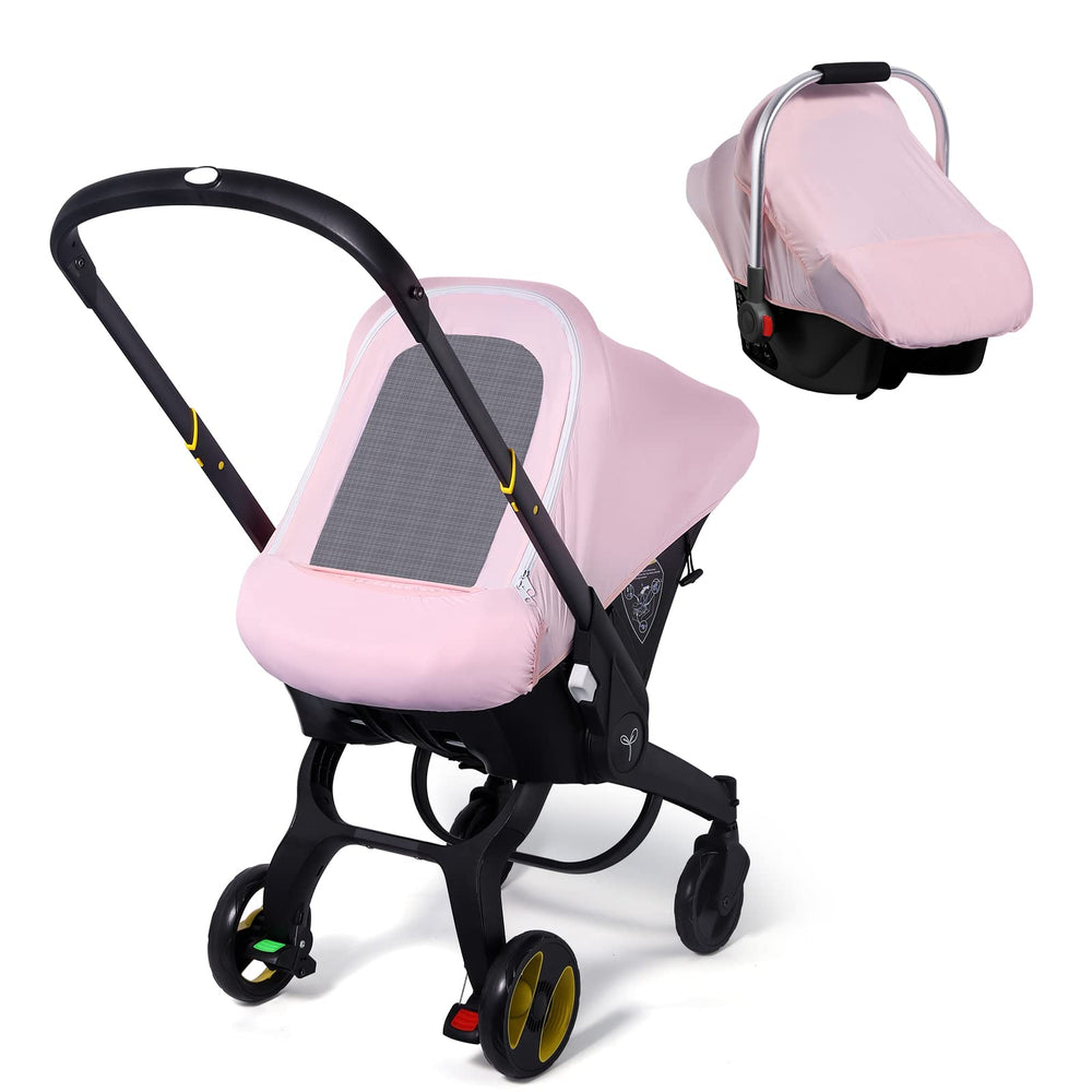 THE KENKYO baby car seat cover with breathable fabric for baby's comfort on trips
