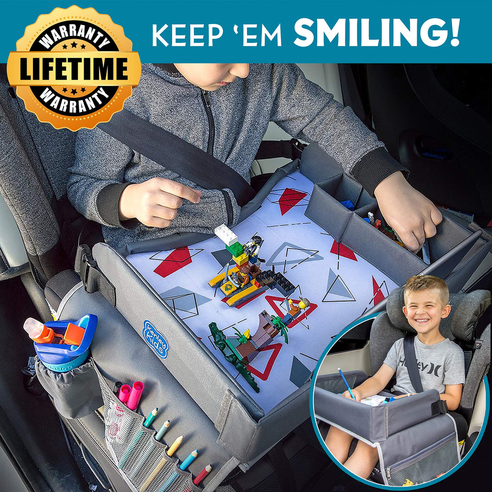 Kenley Kids Travel Tray collapsible design helps easy packing and setup