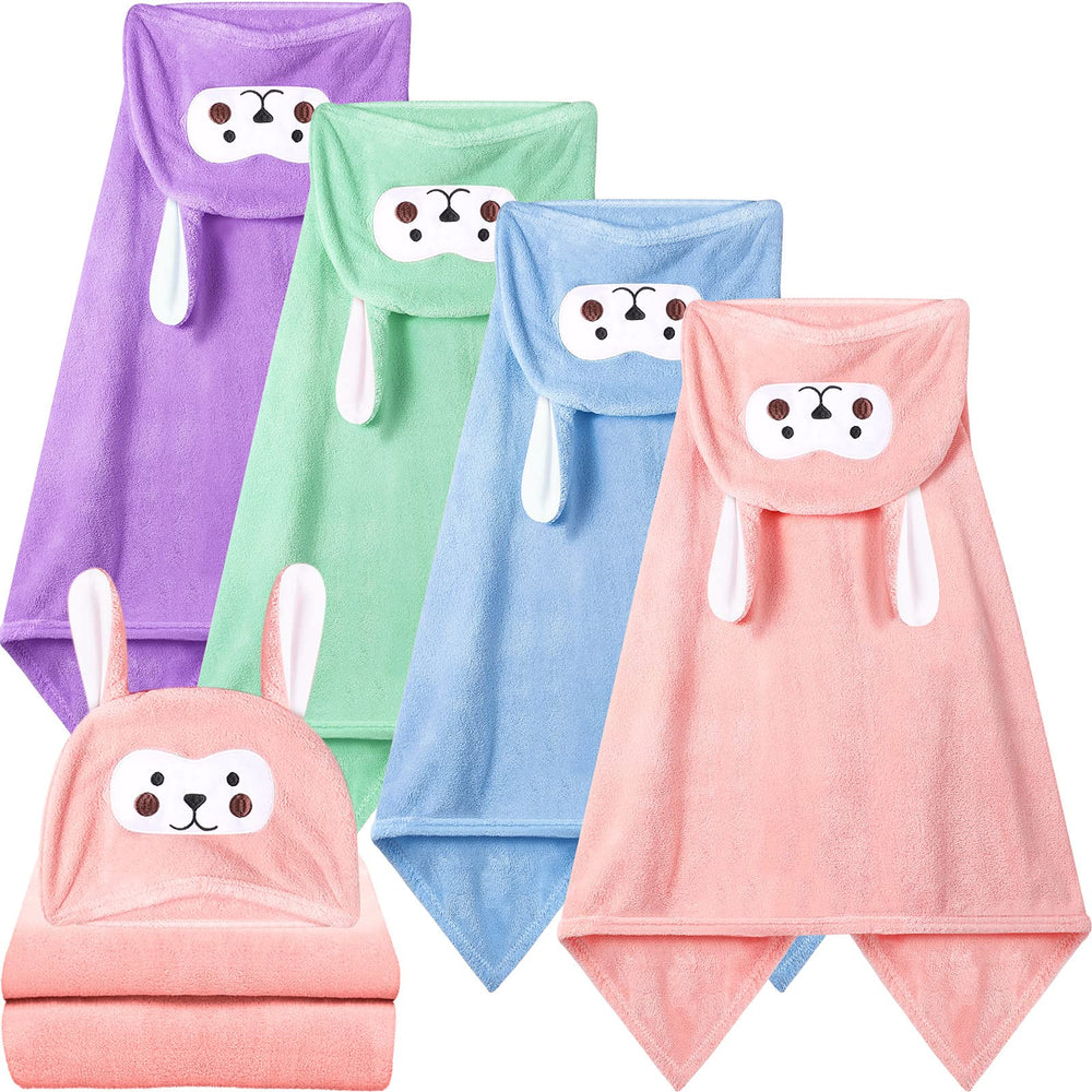Kenning hooded towel pink set emphasizes soft microfiber and cozy warmth for baby