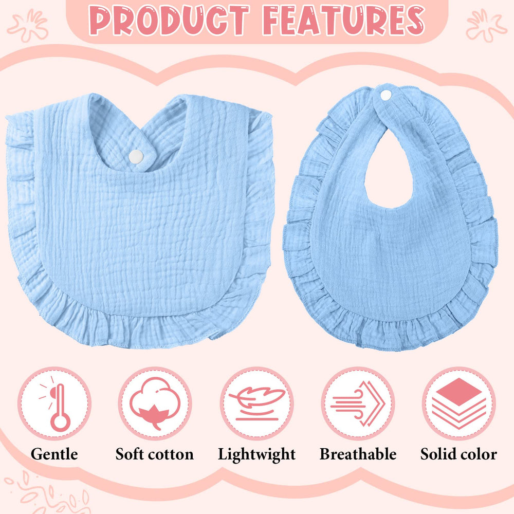 Kenning absorbent cotton bib material closeup demonstrates breathable comfort and dry protection