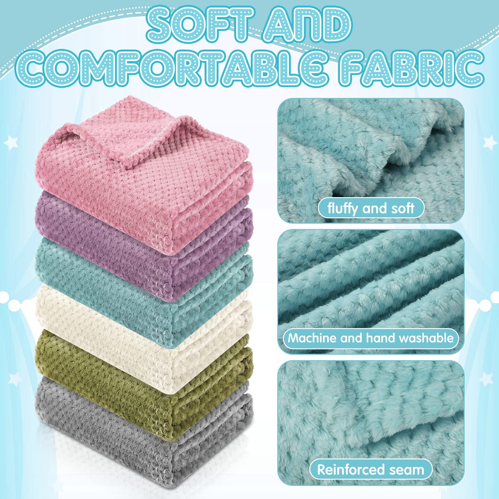 Kenning baby blanket 25x32 inch: compact swaddle and cozy layer for naps.