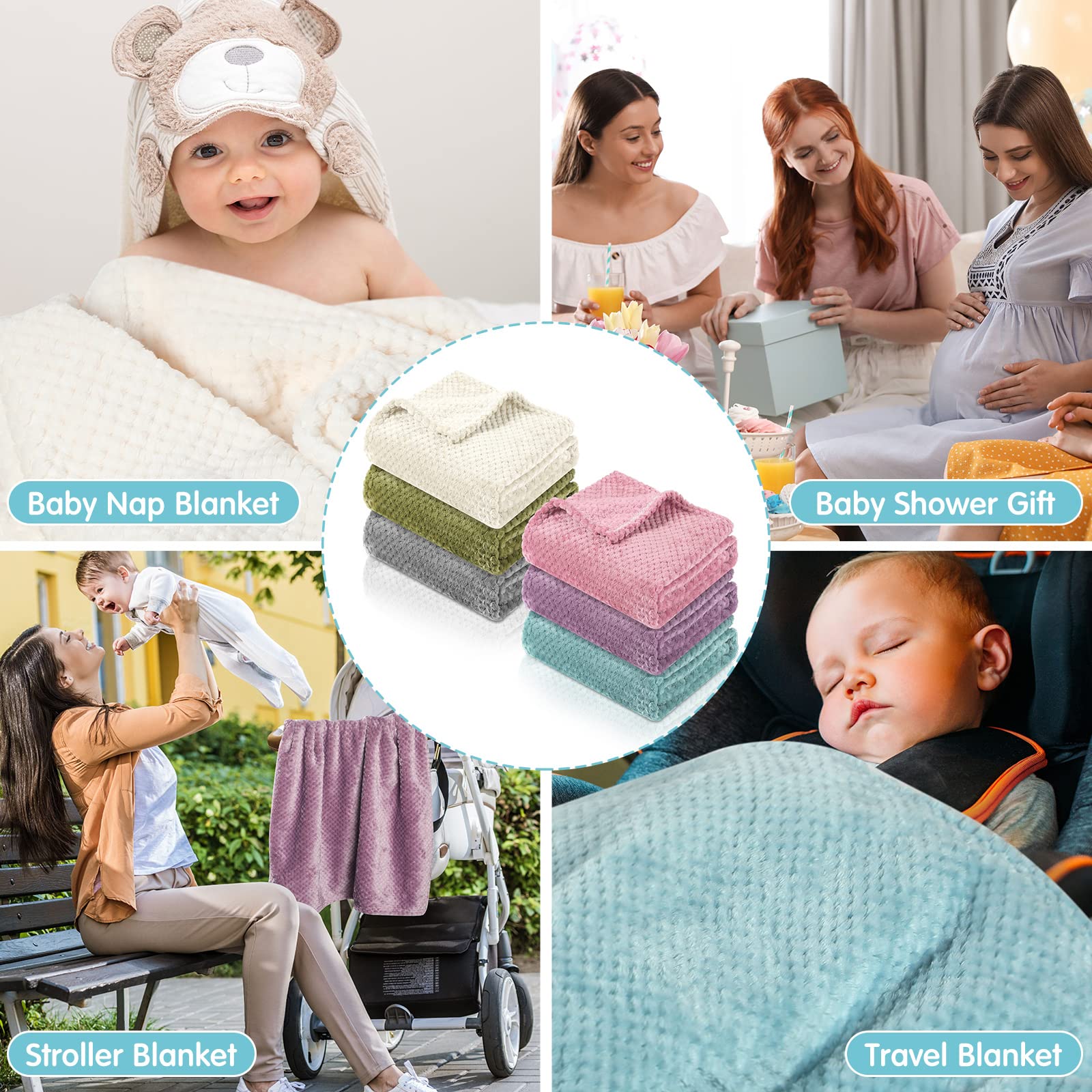Kenning baby blanket crib-use: cozy wrap for infants and toddlers in crib or nap time.