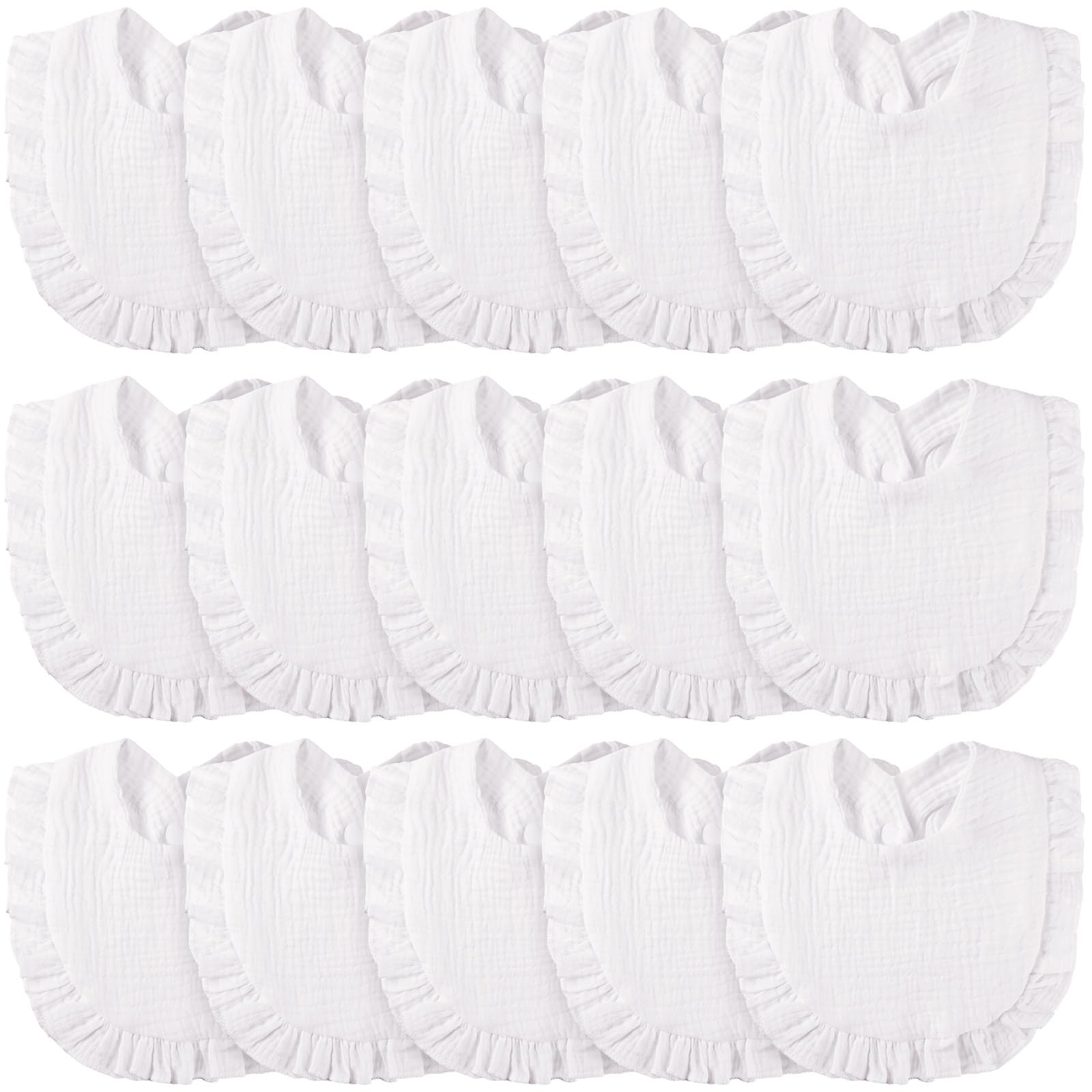 Kenning muslin baby bibs packaging in white, easy daily outfit pairing.
