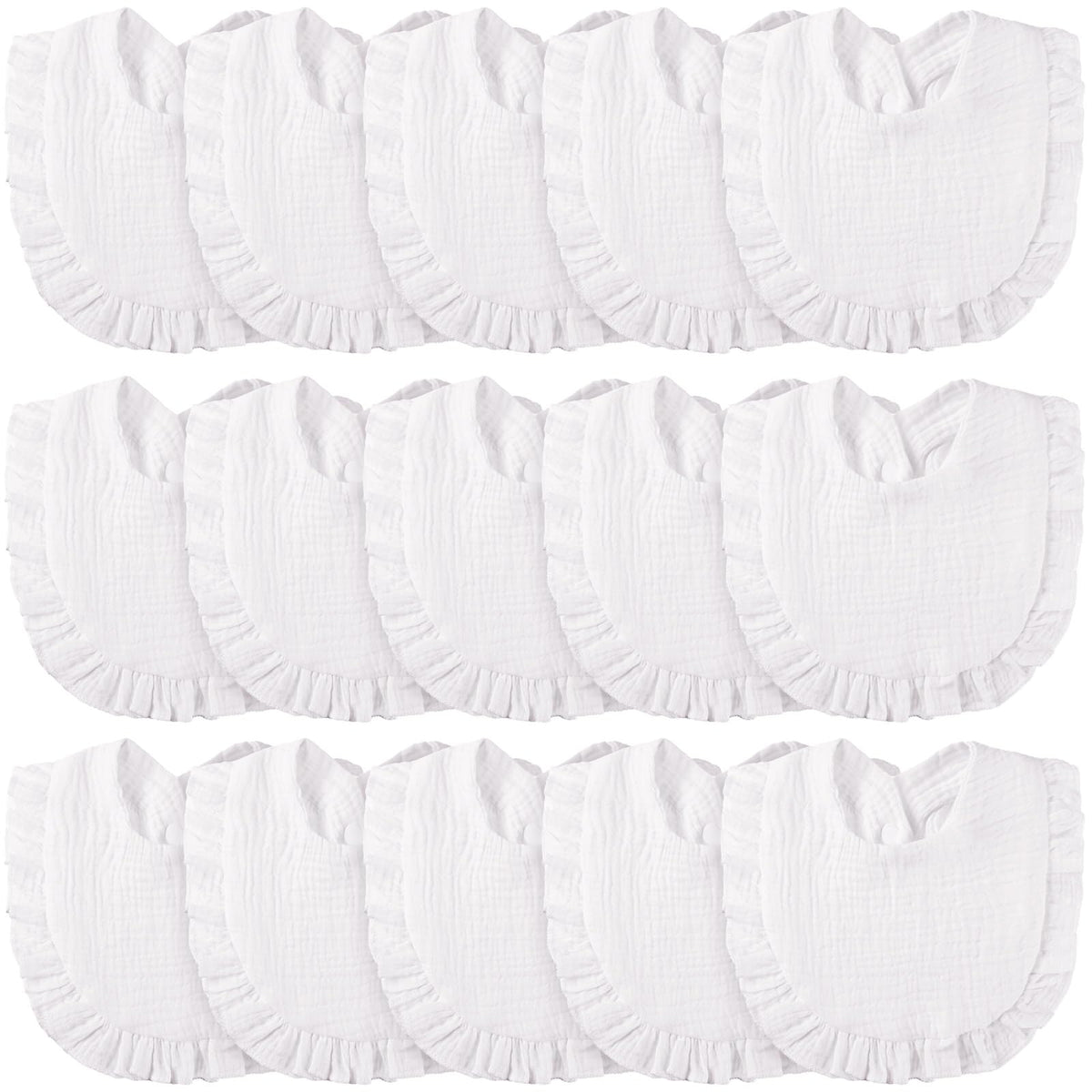 Kenning muslin baby bibs packaging in white, easy daily outfit pairing.
