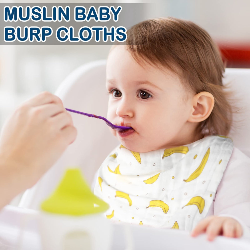 Kenning muslin baby washcloths pattern-07 sturdy bordered edges support long-term use.