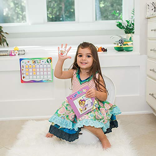 Kenson Kids 9x11 chart with magnetic strips stays secure on metal surfaces