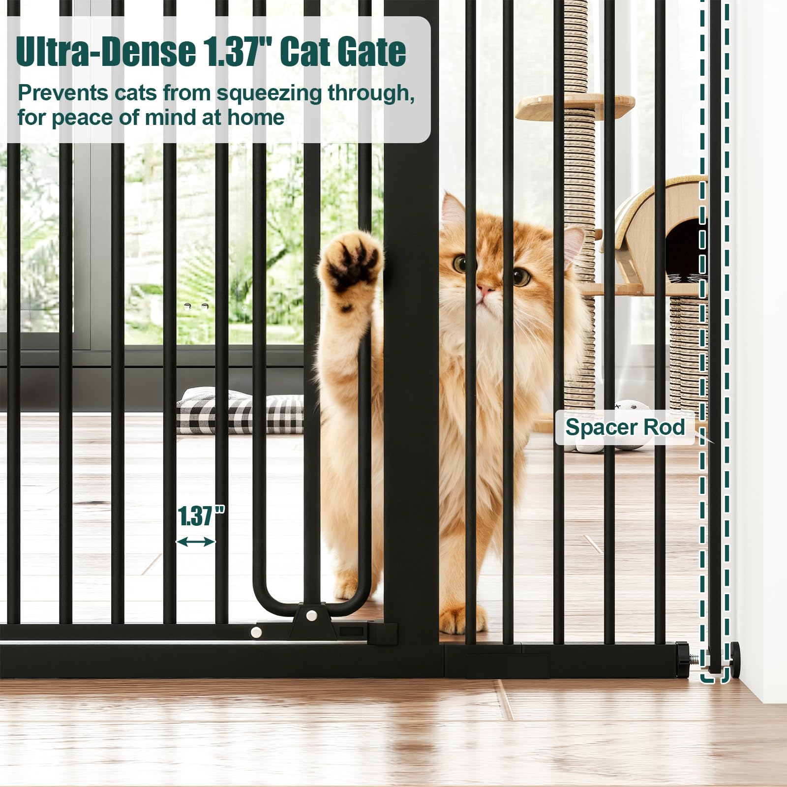 keny auto-close function gate automatically shuts to prevent escapes