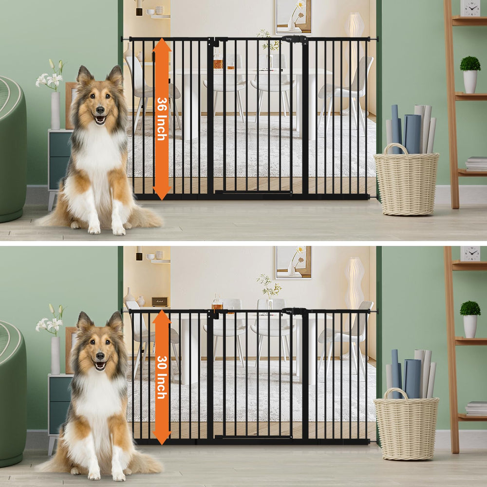 keny auto-close walk-through gate keeps doors safely shut with hands-free access.